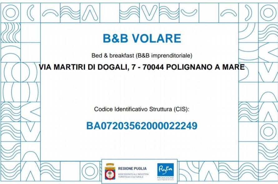 B&B Volare Polignano a Mare Zewnętrze zdjęcie